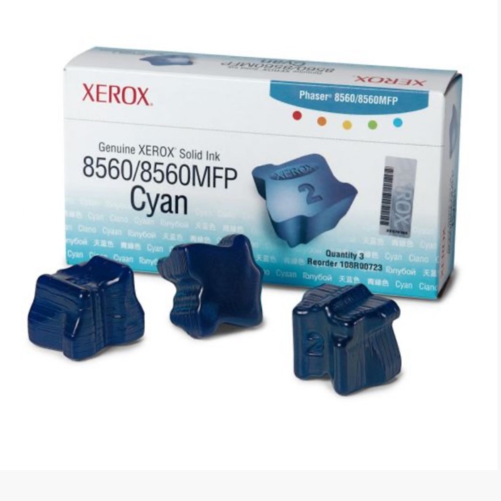 NEW Xerox Solid Ink Cyan, Phaser 8560/8560MFP, 3 Sticks